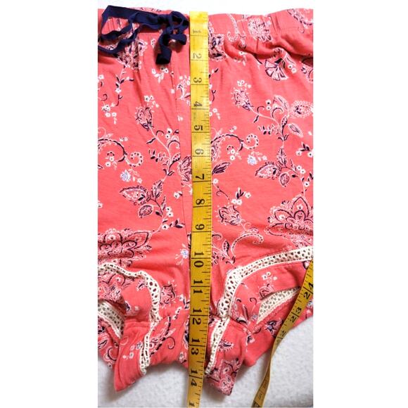 Croft Barrow Womens Sleep Set L Sleeveless Top Pajama Shorts Lounge Floral Fairy - Picture 10 of 12